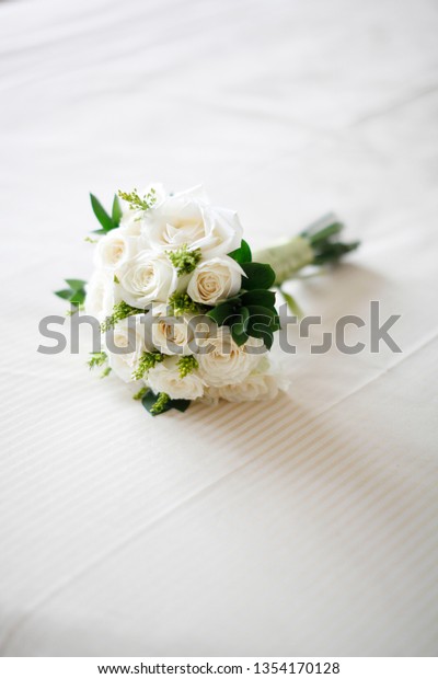 Hand Bouquet Wedding Day Stock Photo Edit Now 1354170128