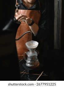 Hand Brewing Coffee Using V60 Dripper
