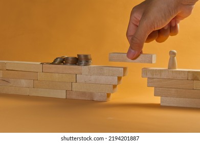 a hand in building up the bridge join the gap to resolve the problem, crowdfunding strategy and financial management  concept   - Shutterstock ID 2194201887