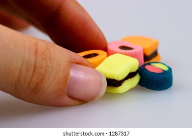 Hand with candy