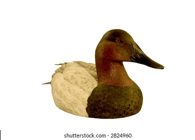 Hand Carved Decoy Duck (Canvasback Drake)