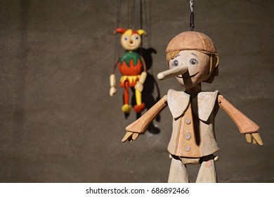 Hand Carved Wooden String Puppets Stock Photo 686892466 | Shutterstock