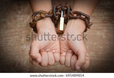 Hand chained
