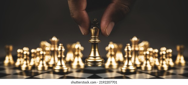 Hand Choose King Chess Piece Concepts Of Competition Fighting Challenge Of Leader Business Team Or Teamwork Volunteer Or Wining And Leadership Strategic Plan And Risk Management Or Team Player.