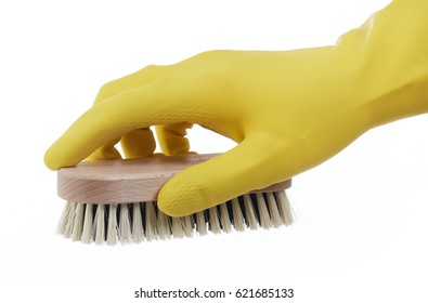 Hand With Cleaning Brush