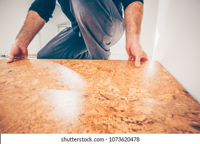 Hand Connection Cork Flooring