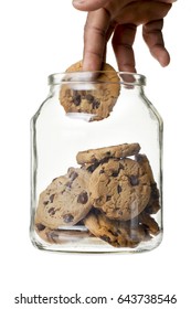 Hand Cookie Jar Isolated On White Stock Photo 643738546 | Shutterstock