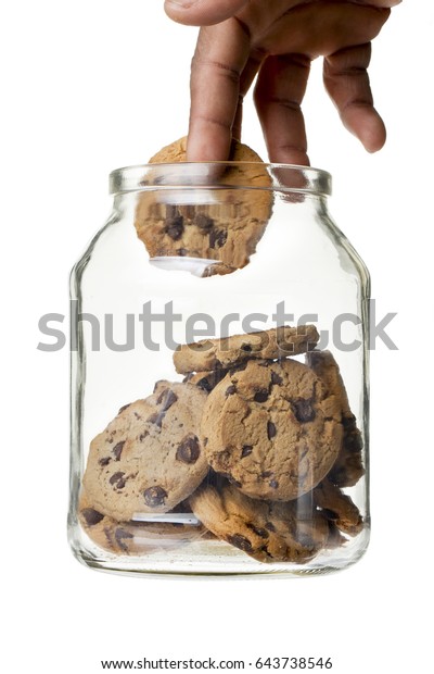 Hand Cookie Jar Isolated On White Stock Photo 643738546 | Shutterstock