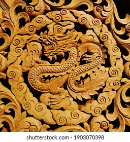 The Hand Craft Wooden Of Dagon Sculpture 