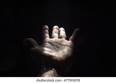 Hand in the dark