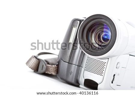 hand digital camcoder, copy space
