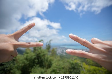 Hand doing number two