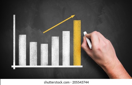 hand drawing a business chart - Powered by Shutterstock - Get 15% off with code: PIKWIZARD15