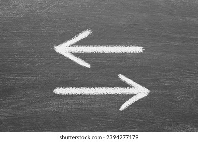 Hand drawn arrows set with white chalk on blackboard. Handwritten arrowns on the blackboard. - Powered by Shutterstock - Get 15% off with code: PIKWIZARD15