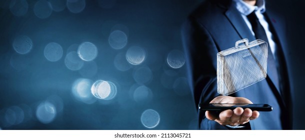 Hand Drawn Case Man Holding Phone Stock Photo 2113045721 | Shutterstock