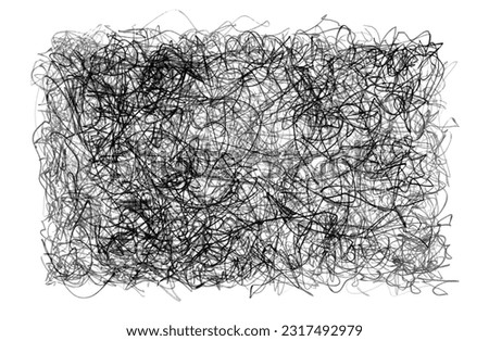 Hand drawn scrawl sketch line chaos doodle pattern. Pen pencil crayon texture marker texture art abstract background.
