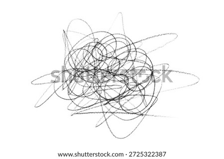 hand drawn sketch scribble circles isolated on white