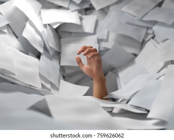 Image result for drowning in paper