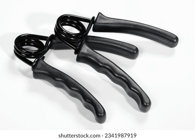 Hand and finger gripper trainer for muscle training sport  - Powered by Shutterstock