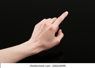 Hand With Finger Held Up