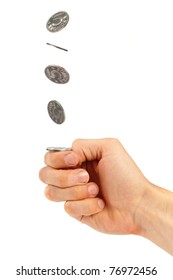 Hand Flipping A Coin