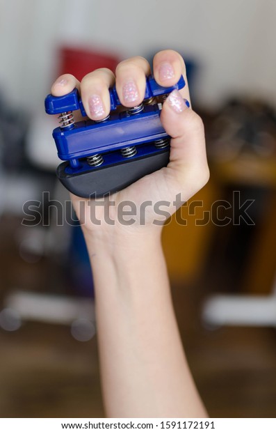 Hand Function Excercise Occupational Therapy Concept Stock Photo ...