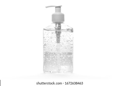 hand gel sanitizer for mockup   on white background - Shutterstock ID 1672638463
