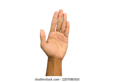 hand gesture isolated on a white background - Shutterstock ID 2207080505