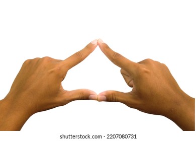 hand gesture isolated on a white background - Shutterstock ID 2207080731