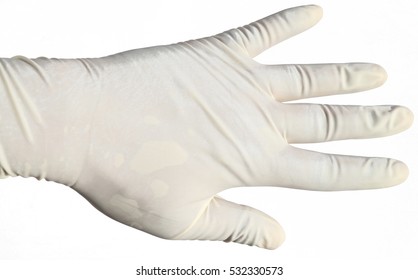tight latex gloves