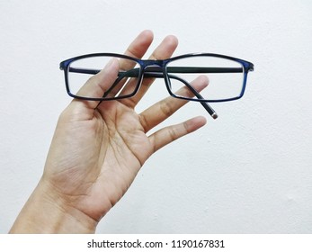 Hand And Glasses.No Work Done Without This Two. In Office At Penampang Baru, Kota Kinabalu, Sabah, Malaysia.