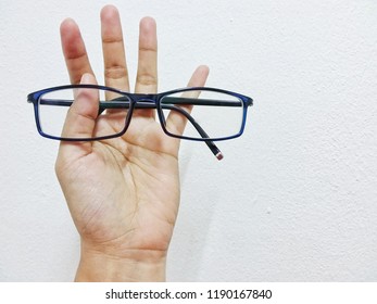 Hand And Glasses.No Work Done Without This Two. In Office At Penampang Baru, Kota Kinabalu, Sabah, Malaysia.