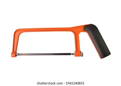 Hand hacksaw isolated on a white background - Shutterstock ID 1965240853