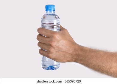 Hand Holding Bottled Water 