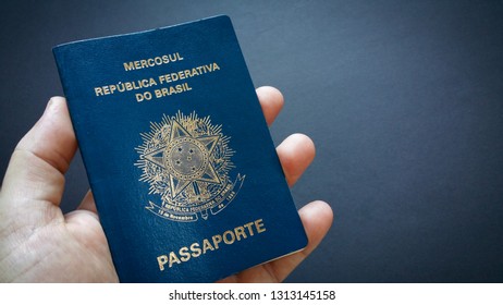 Hand Holding Brazilian Passport Stock Photo 1313145158 | Shutterstock