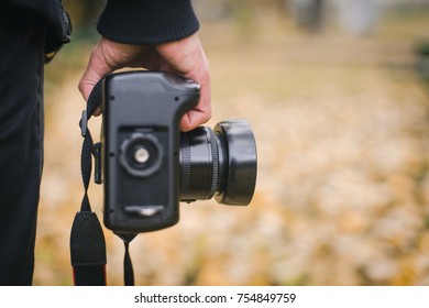 Hand holding camera