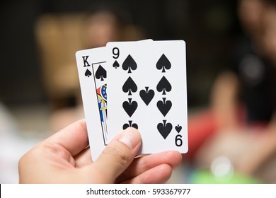 Hand Holding Cards Playing Card Game