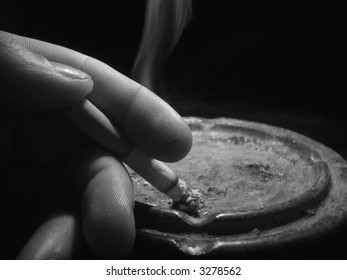 Hand Holding Cigarette Stock Photo 3278562 