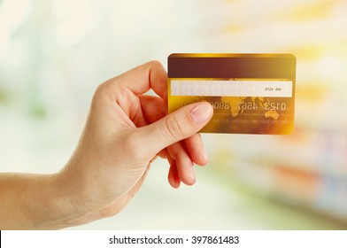 Hand Holding Credit Card