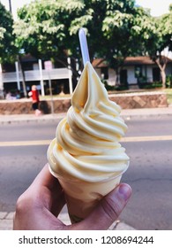 Hand Holding Dole Whip. 