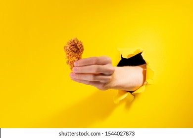 Hand Holding A Fresh Nugget