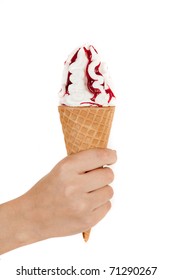 Hand Holding Ice Cream Cone