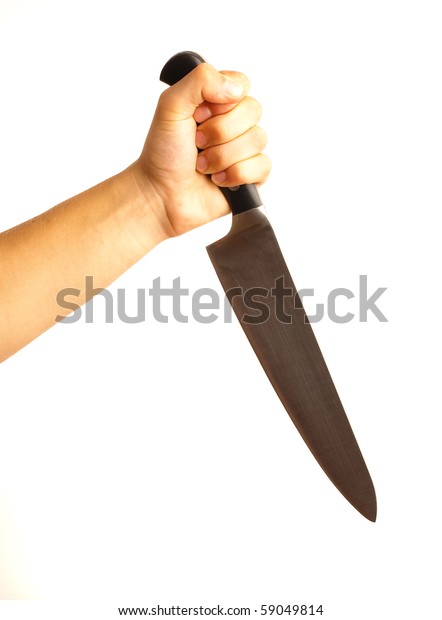 Hand Holding Knife Stock Photo (Edit Now) 59049814