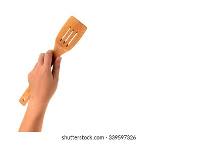 Hand Is Holding A Ladle