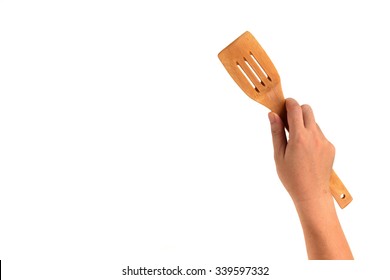 Hand Is Holding A Ladle