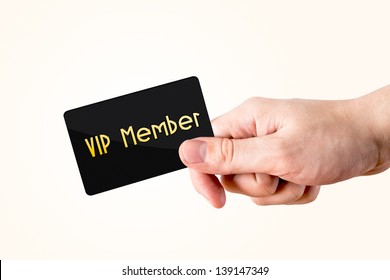 Hand Holding Member Card