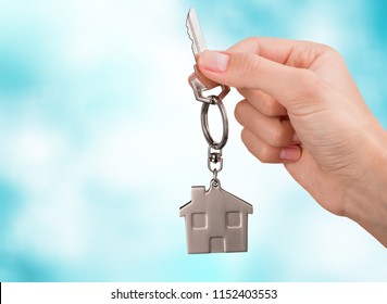 Hand Holding Metal House Key Stock Photo 1152403553 | Shutterstock