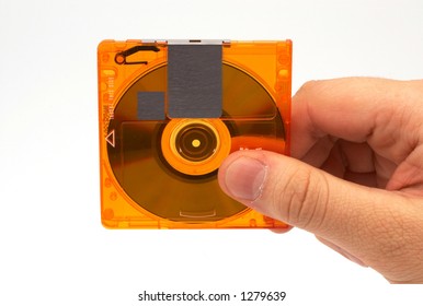 Hand Holding Mini Disc