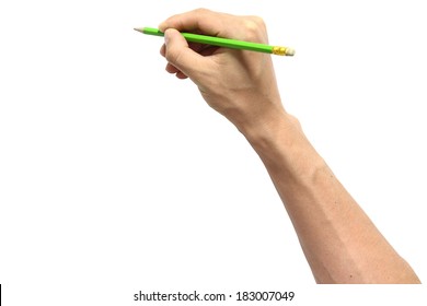 hand with pencil