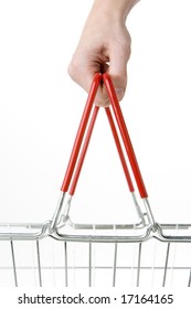 Hand Holding Shopping Basket